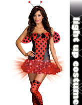 Light Me Up Ladybug Costume - - Fancy Dress Ups